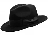 Sombrero fedora de ala ancha de fieltro de conejo sombrero de vestir para caballero