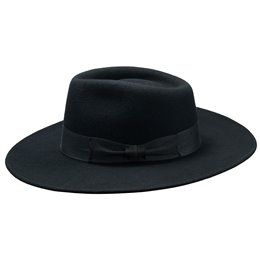 Sombrero estilo fedora de ancho brim de fieltro de lana de oveja sombrero de moda