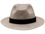 Sombrero ancho fedora de verano de lino fresco ultraligero transpirable sombrero para el sol unisex para vacaciones y playa