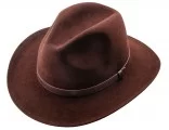 Sombrero de ala ancha grande estilo fedora western para hombre de fieltro de lana tienda de sombreros Sterkowski