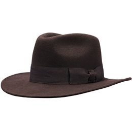 Sombrero Indiana Jones estilo fedora para hombre de fieltro de lana ovina de ala grande sombrero hombre invierno