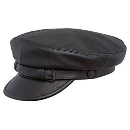 Maciejowka gorra de pescador al estilo griego de cuero genuino gorra marsellesa