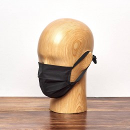Paquete de 20 mascarillas higienicas reutilizables de 3 capas negras. 2