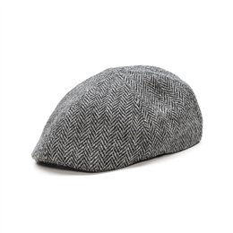Gorra de vestir con pico de pato duckbill otoñal de 6 gajos de Harris Tweed auténtico escocés 2