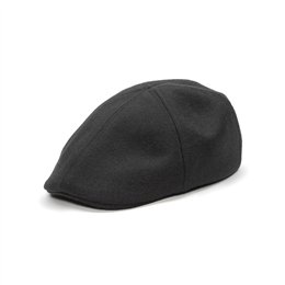 Gorro visera con pico de pato duckbill otoñal de 6 gajos de lana abrigada gorra para hombre 2