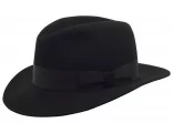 Sombrero de ala ancha tipo Fedora de fieltro de lana flexible de bolsillo muy blando