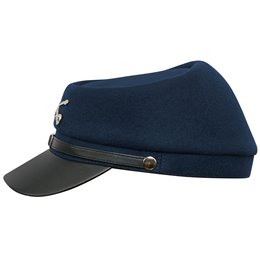 Gorra de soldado del sur de la guerra civil USA de lana y cuero gorra kepi soldado Americana