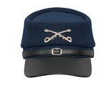 Gorra de soldado del sur de la guerra civil USA de lana y cuero gorra kepi soldado Americana