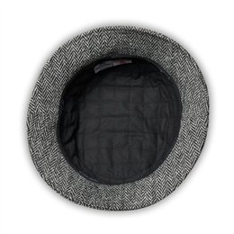 El sombrero Glen de cubo para hombre o mujer confeccionado en Harris Tweed lana pura 2