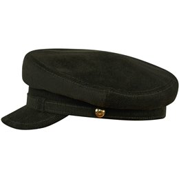 Gorra de John Lennon de pana algodón patrón de yate gorro marinero pesquero sombrero de capitan marina mercante y de recreo