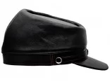 Gorra kepi quepis militar de guerra de secesión estadounidense de piel natural gorras coleccionismo