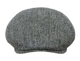Alex gorra plana confeccionada en Harris Tweed lana pura boina inglesa sombrero de golf
