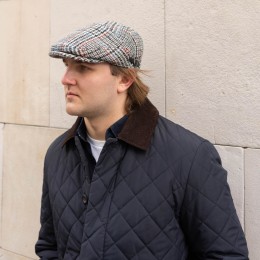 Gorra visera plana clásica ivy de Harris Tweed lana fabrica de cachuchas para hombres 2