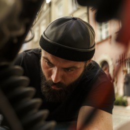 Gorro pescador marrón de cuero genuino al estilo del perfecto asesino el profesional Leon gorro redondo 2