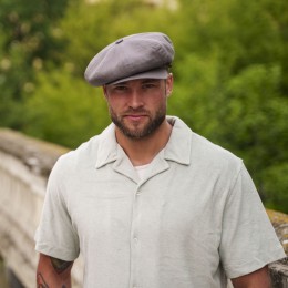 Gorra ciclista veraniega cachuchas para hombres de lino transpirable sombrero parisino de verano  2