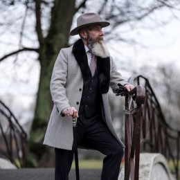 Sombrero de ala ancha grande estilo fedora western para hombre de fieltro de lana tienda de sombreros Sterkowski 2