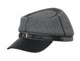 Gorra de soldado del sur de la guerra civil USA de lana y cuero gorra kepi soldado Americana