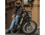 Gorra Gatsby de piel legítima gorro con visera hombre para el frío