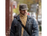 Gorro baseball patrulla jinete jockey de faena ranger outdoor deporte golf con orejas acolchados de Harris Tweed