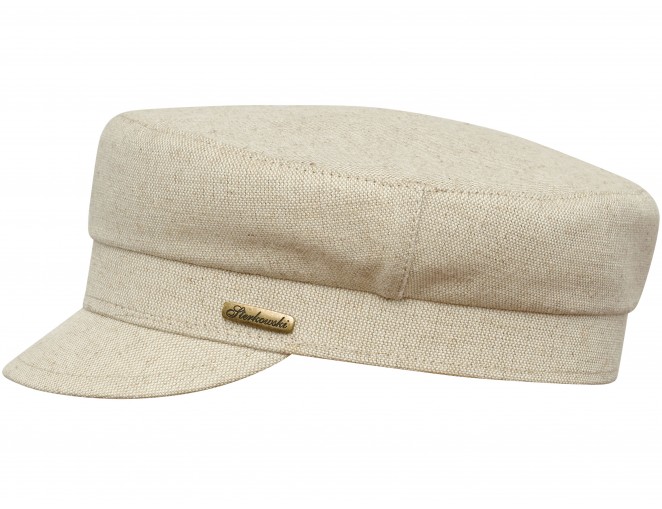 Gorra de hombre verano transpirable gorro de lino con visera gorra newsboy