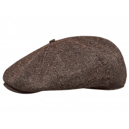 Boina octagonal para caballero de otoño de tweed lana gorra urbana
