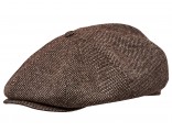 Boina octagonal para caballero de otoño de tweed lana gorra urbana