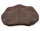 Boina octagonal para caballero de otoño de tweed lana gorra urbana