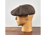 Boina octagonal para caballero de otoño de tweed lana gorra urbana